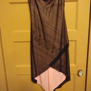 Pink with black overlay with sparkle flower design